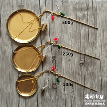 中药秤药材秤小铜秤铜杆抓周称克戥厨房秤调料秤 纯手工秤 JIAN