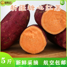 新疆直发 天山蜜薯 糖心蜜薯5斤航空 新疆新鲜红薯地瓜 包邮