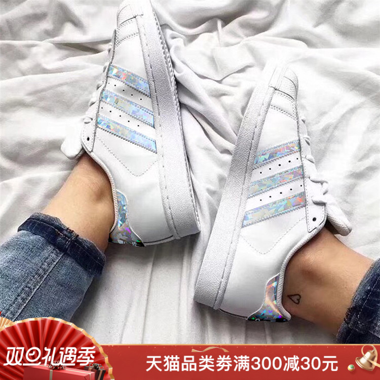 Adidas/阿迪达斯三叶草女鞋SUPERSTAR春季贝壳头休闲板鞋F33889