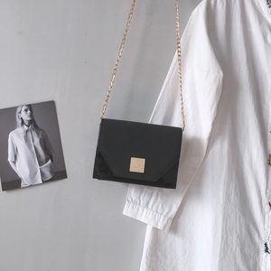 包包女2019春季新款潮磨砂小方包森系链条单肩斜挎ins超火chic包