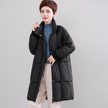 2018冬装新款女装中长款大码妈妈装胖mm宽松显瘦韩版羽绒服立领潮图片