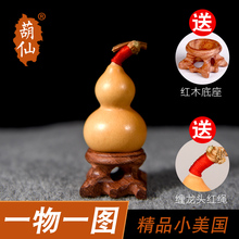 葫仙精品天然小美国葫芦精选一物一图手捻文玩手把件草里金