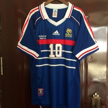 复古球衣98世界杯法国主场足球服10号齐达内12号亨利足球队服 经典