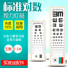 包邮LED国标5米2.5米标准铝合金视力表灯箱超薄LED对数前开门测试