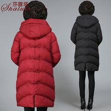 反季清仓棉衣女中老年人加厚羽绒棉服外套中长款加肥加大妈妈棉袄图片
