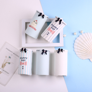 5条少女纯棉无痕内裤