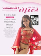 睡房夜店 制服长袖 套装 新款 情调真人兴趣服装 兜肚小胸火红肚兜女款