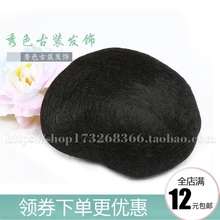 古装假发纯发丝垫发球影楼古装新娘造型全发丝填充随意揉捏发包