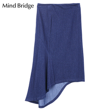 Mind Bridge百家好女士半身裙 潮流时尚秋冬季不规则裙MRSK727B图片