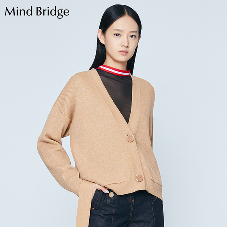 Mind Bridge2018秋季新品女装衬衣 百家好女士圆领上衣 MSBL623B商品大图