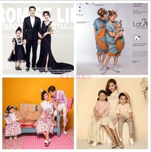 孕妈主题摄影服装 孕妇写真一家三口艺术拍照亲子 孕味儿童影楼新款