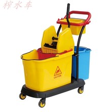 家用榨水车挤水车拖把桶加厚商用搞卫生单筒卫生间宾馆拖布桶柞水