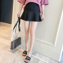 2019时尚 托腹百褶裙春装 大码 孕妇裙子半身裙女夏装 潮妈夏季短裙