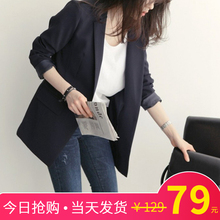 西服 女士外套chic上衣正装 韩版 黑色休闲秋装 小西装 2018春秋季新款