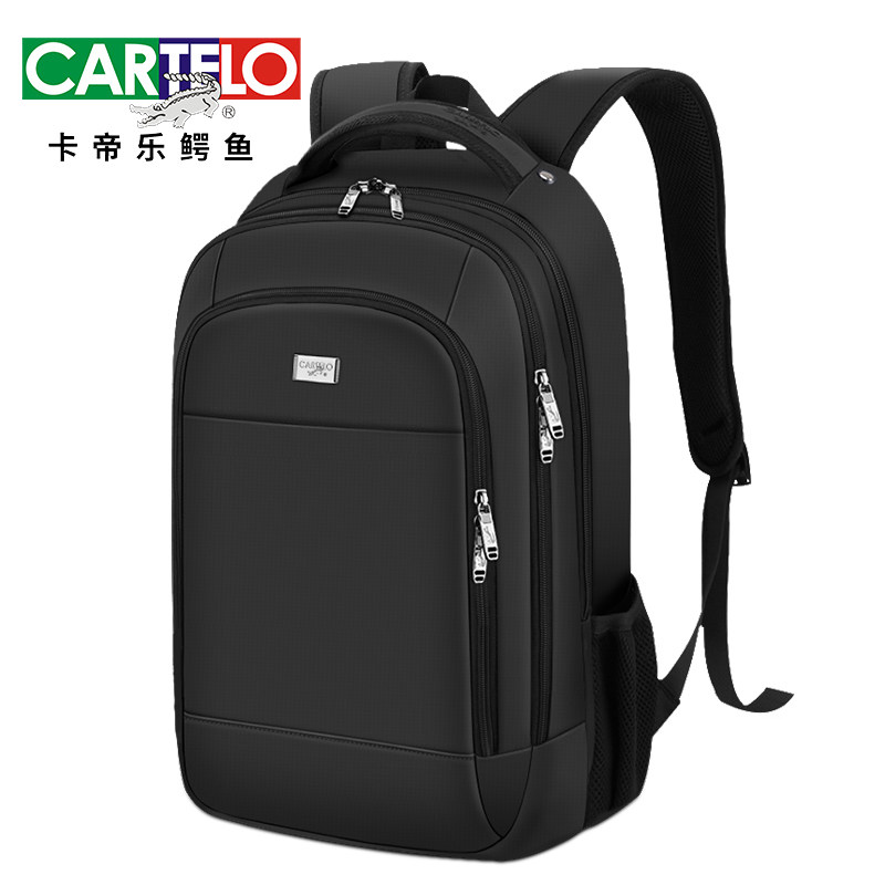 Cadillac Crocodile Business Backpack Male Middle School Student Female Computer Bag Travel Men's Backpack Large Capacity Schoolbag