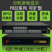 正品 冰河程控电话交换机4进24出内部电话分机集团电话程控交换机