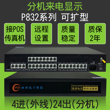 冰河程控电话交换机4进24出内部电话分机集团电话程控交换机 正品