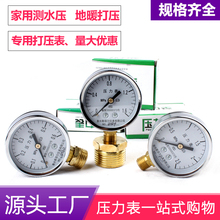 1.6mpa 1.5 60普通压力表0 2分 M14 一寸4分补芯水压地暖打压用
