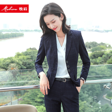 格子小西装女装套装韩版时尚休闲外套ol气质职业装工作服长袖西服图片