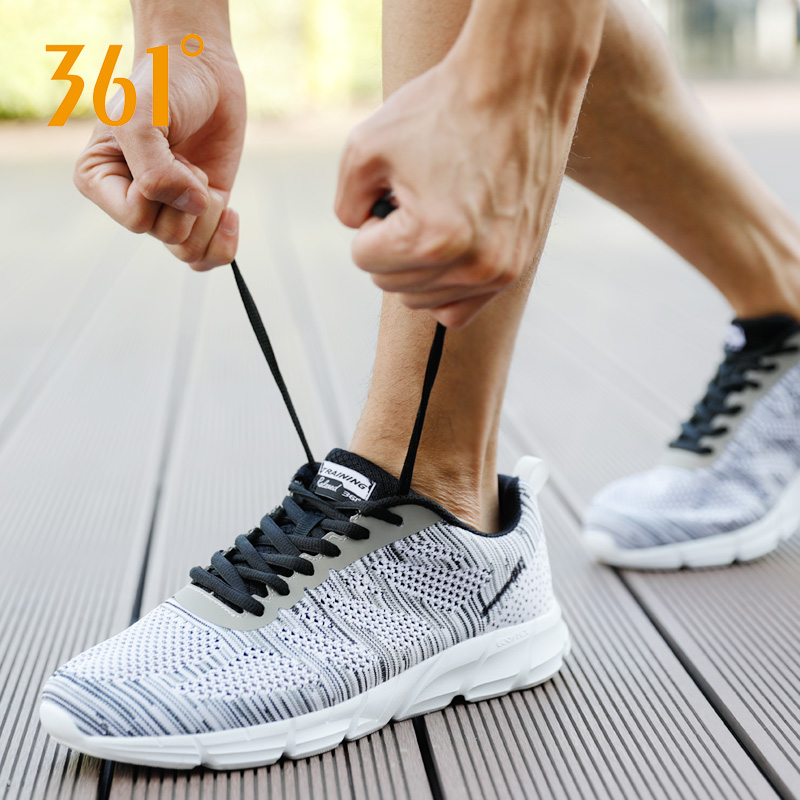 361 Sports Shoes Men's Shoe Mesh Breathable 2019 Autumn New 361 Official Genuine Men's Casual Running Shoe