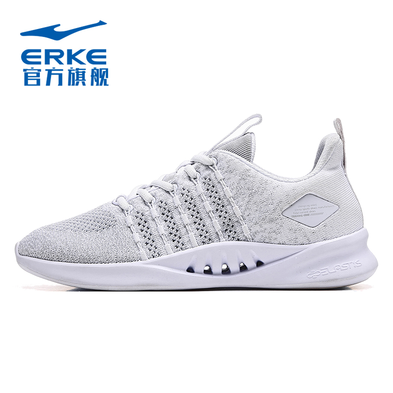 ERKE Spring/Summer 2019 Genuine Men's Sports Shoes Anti slip, Wear resistant, Shock Absorbing, Breathable Running Shoes Travel Shoes