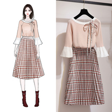 chic早秋新款女装2018套装裙子韩版复古港味初恋裙春秋服装连衣裙图片