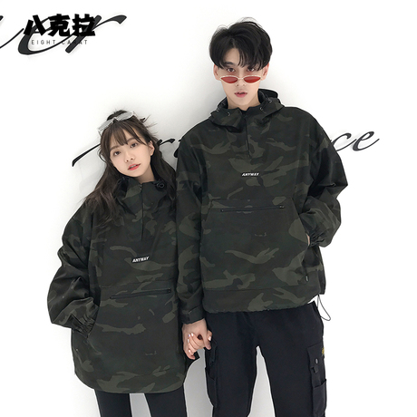 秋季女士外套韩版休闲春秋工装夹克牛仔秋装上衣迷彩嘻哈女装潮流商品大图