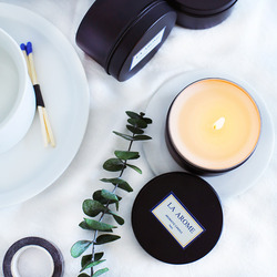 小香薰蜡烛无烟香氛宜家礼盒卧室安神助眠大豆蜡香蜡烛小蜡烛进口