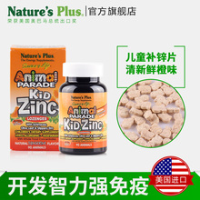 动物大游行美国进口 宝宝儿童锌补锌咀嚼片不挑食厌食90粒鲜橙味
