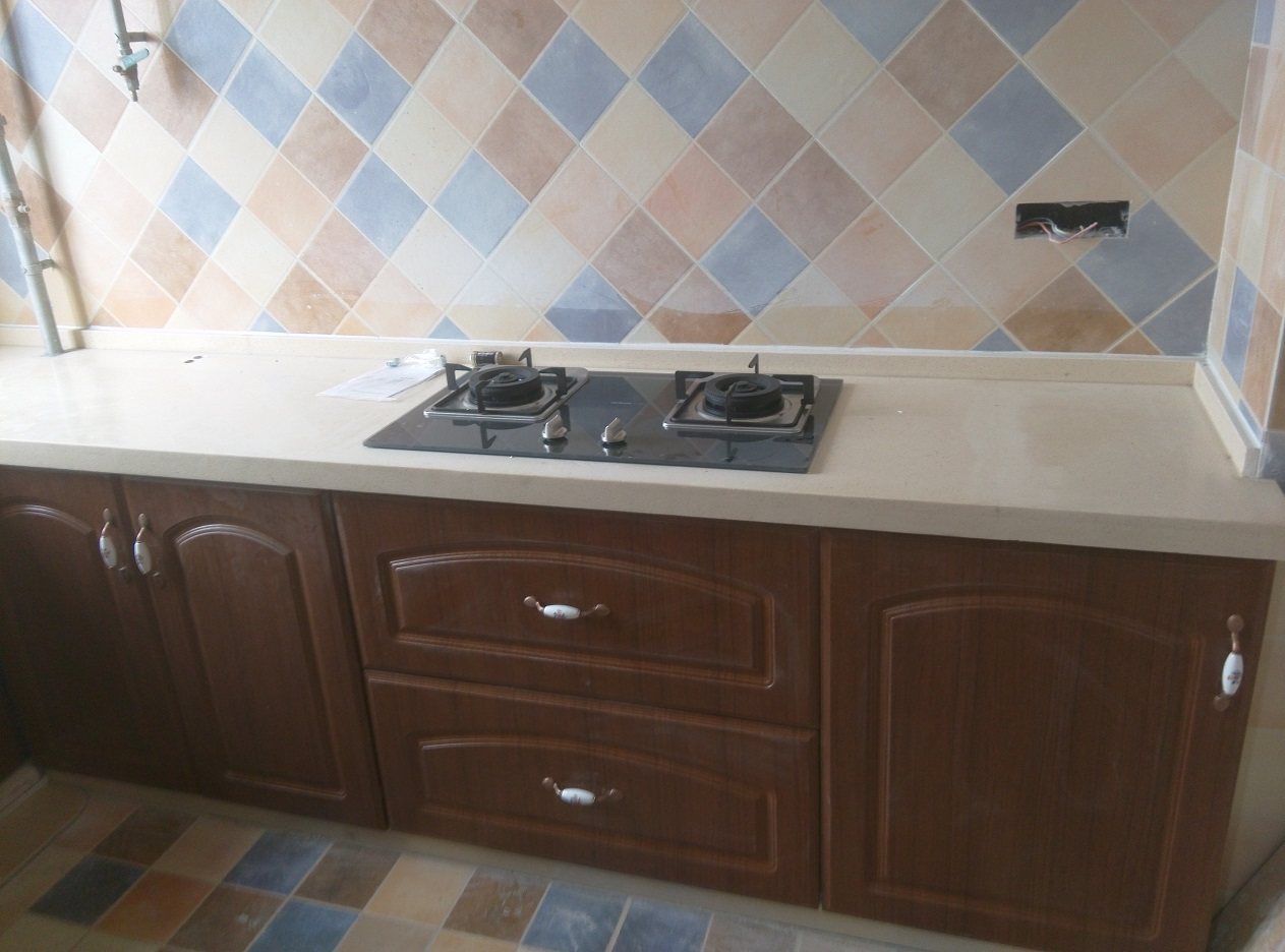 郑州橱柜 开放式橱房定做 欧派整体橱柜定制 防