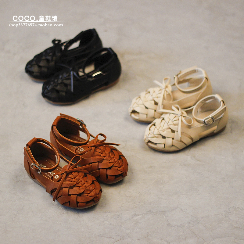 儿童高跟凉鞋10-15岁女孩舞蹈鞋2018夏季女童