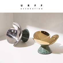 Maison 创意烟灰缸北欧ins不锈钢大理石客厅摆件置物收纳 URFF