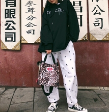 原宿学生潮迷你小斜挎包水桶包豹纹单肩包女包包 2018韩版