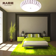 led吸顶灯 客厅阳台餐厅灯家用灯具 简约现代钢化玻璃圆形卧室灯