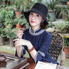 唐装女复古风棉麻中式民国风女装民族汉服中国风改良旗袍上衣短款图片