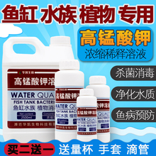 鱼缸水族植物专用高锰酸钾消毒液高猛酸钾浓缩液鱼缸水草消毒杀菌