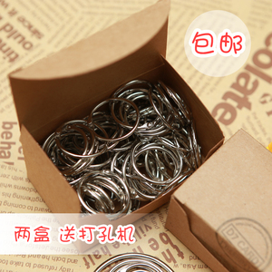 包邮卡片圈装订铁圈铁环装订铁圈开口活页圈书环扣环铁环钥匙扣