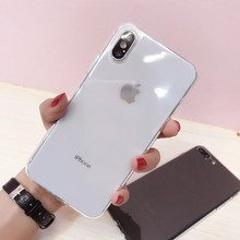 「买二送一」苹果iphoneXSmax手机壳iphone7/8plus超薄透明软壳苹果XR手机硅胶保护套XS苹果6Splus全包边男女