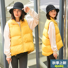 棉马甲女短款冬天外套女2018新款韩版时尚秋冬女装上衣羽绒棉衣服图片