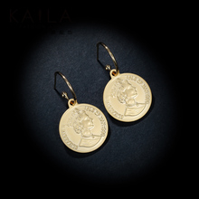 Kaila人像硬币耳环 女925银针巴洛克欧美金属高级感简约复古小众