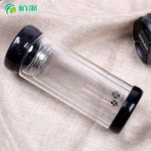 杭歌可爱流行女生玻璃杯双层带盖创意情侣水杯子隔热过滤茶杯家用