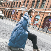 东大门羽绒服女2018新款冬季女装韩版中长款白鸭绒时尚保暖外套潮图片