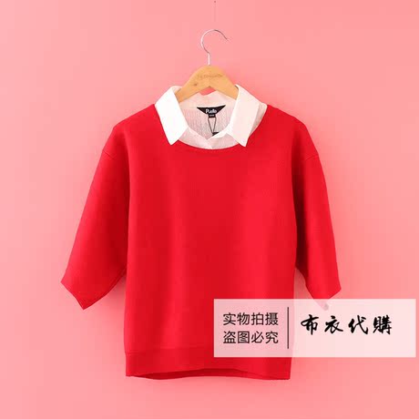 拉夏贝尔国内正品代购Puella18年秋款20012357-299假领子针织衫商品大图