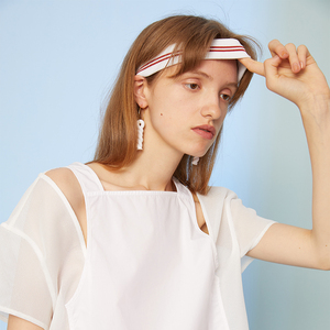 撞色罗口弹力运动发带