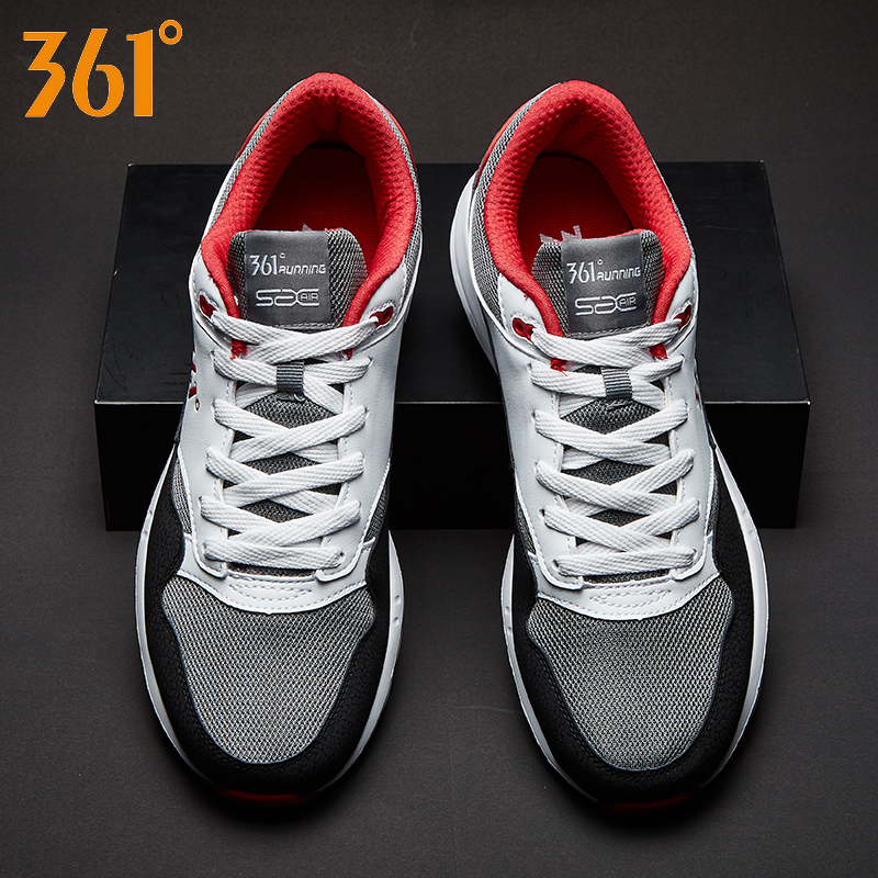 361 Sports Shoes Men's Air Cushion Authentic Autumn New 361 Degree Men's Winter Casual Leather Running Shoes Autumn and Winter