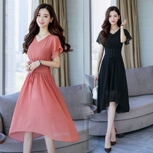 2018春季女人味衣服气质流行连衣裙 新品 女装 2017夏装 35岁20