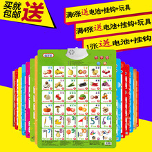 猫贝乐宝宝人物动物字母认数字颜色认知卡片有声发声挂图早教玩具