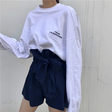 秋冬尹淑怡同款上衣服芝麻街韩版帅气女装学生内搭打底衫长袖t恤图片