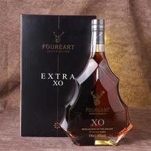法国原瓶进口白兰地酒Foureat白兰地XO1000ml XO洋酒正品