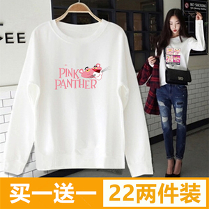 卫衣2019新款女春秋装长袖T恤韩版宽松学生春季薄款上衣圆领外套